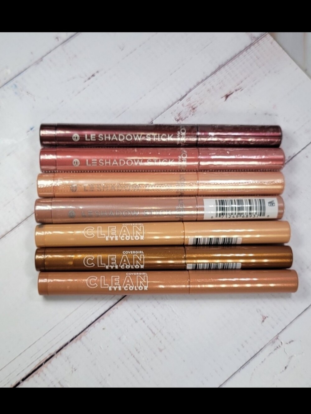 L'oreal Le Shadow Stick and Covergirl Clean Eye Color Eyeshadow Stick Bundle NEW
